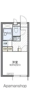 レオパレスフリーダム南金目Ⅷ【1階】の間取り