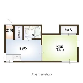 コーポわらべA【2階】の間取り