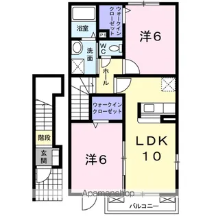 クラールⅢ【2階】の間取り