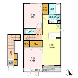 グランディール【2階】の間取り