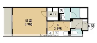 クレスト【302号室】の間取り