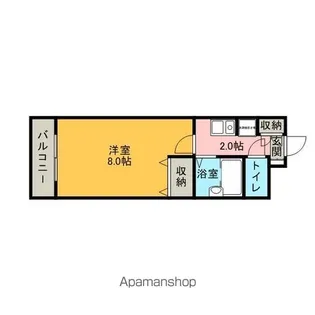 グレイス千早【3階】の間取り