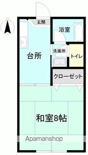 カーサ荒川【203号室】の間取り