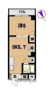 モンシェール三ノ輪【5階】の間取り