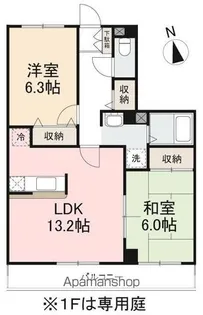 フィネス宮脇【2階】の間取り