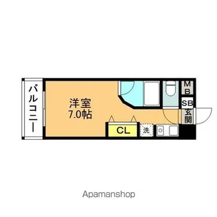 1Kの間取り画像