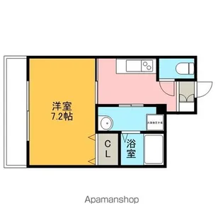 リバーコート砂田橋1【6階】の間取り