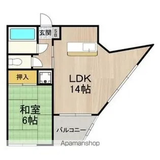 GMビル第3【6階】の間取り