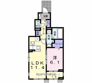 マルシェⅢ【1階】の間取り