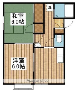 メゾンあさひ【2階】の間取り