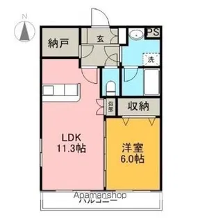 コンフォートマエジマ【103号室】の間取り