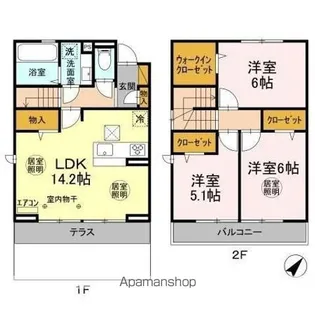 セレシア A棟【101号室】の間取り