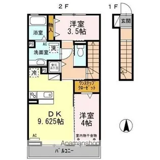 レジデンス月レジデンス星 レジデンス月【2階】の間取り