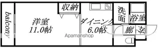ガーデングローブ【304号室】の間取り
