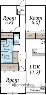 ザ・リバティⅡ【2階】の間取り