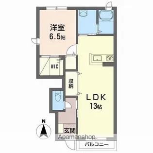 サリーレ・ピーノ南吉田 B棟【1階】の間取り