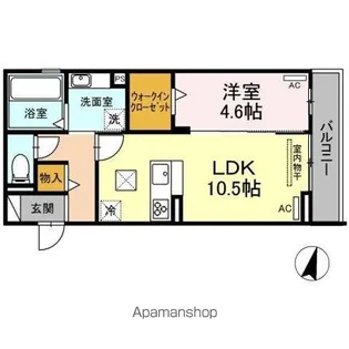 CasaWest【1階】の間取り