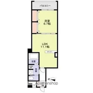 カステッロ石神井公園【603号室】の間取り