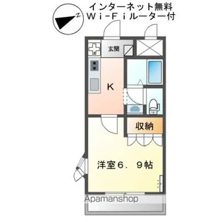 フォンテーヌ・アベニューⅠ【2階】の間取り