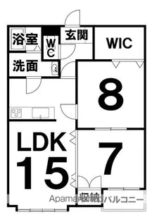 ロンシャン【203号室】の間取り