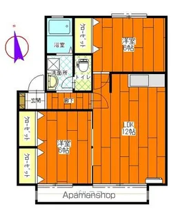 セジュールN A棟【102号室】の間取り