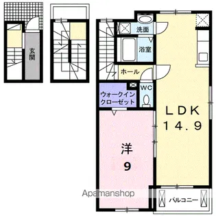 レジデンス青井【3階】の間取り
