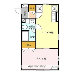 CREST西小針台【1階】の間取り