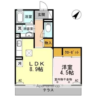 ボナール【3階】の間取り