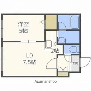 ピュアライフ5ー3【402号室号室】の間取り