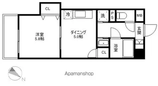 キトミ壱番館【5階】の間取り