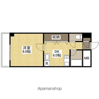ラポール小町【601号室号室】の間取り