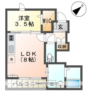 LINA【1階】の間取り