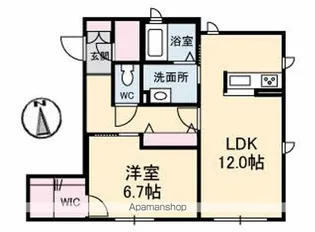 シャーメゾン木暮 B棟【1階】の間取り