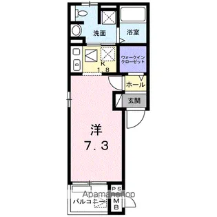カ-サ祇園【1階】の間取り