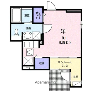 カーサ トラモント【1階】の間取り