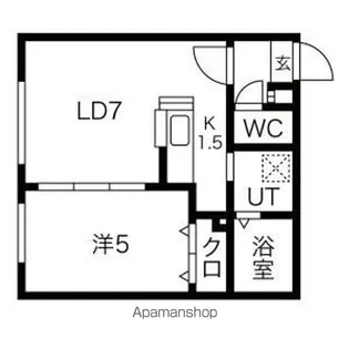 クリスタルN9【1階】の間取り