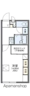 レオパレスWISH【203号室】の間取り