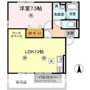メゾン ミ・モレII【1階】の間取り