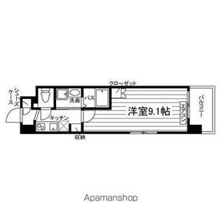 UNI TWINTOWER WISDOM【704号室】の間取り