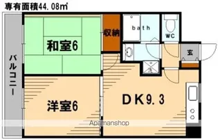 TKハイム【305号室】の間取り