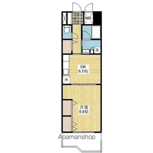 リアライズ竹原【4階】の間取り