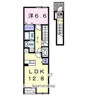 リベラル K2【2階】の間取り