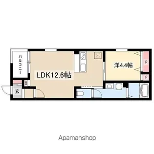 サンクレール八田【2階】の間取り