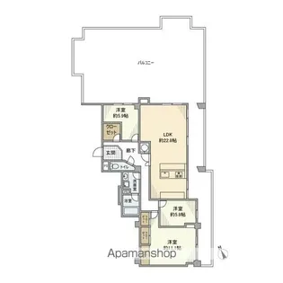 三旺マンション南明【5階】の間取り
