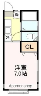 プレステージ貝ヶ森【201号室】の間取り