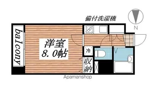HF北四番丁レジデンス【10階】の間取り