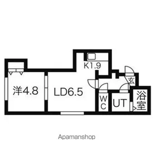 ノヴェルキューブ【3階】の間取り