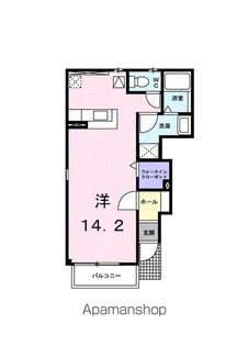 OAZO B棟【1階】の間取り
