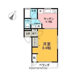 SUNコーポ【102号室】の間取り