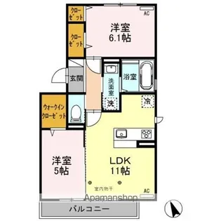 COURE【2階】の間取り